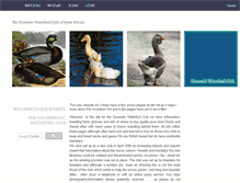 Tablet Screenshot of domestic-waterfowl.co.uk